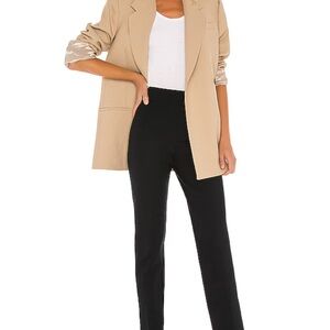 Spanx Women's Black Straight Leg Ponte Pull On Pants backseam skinny Size large